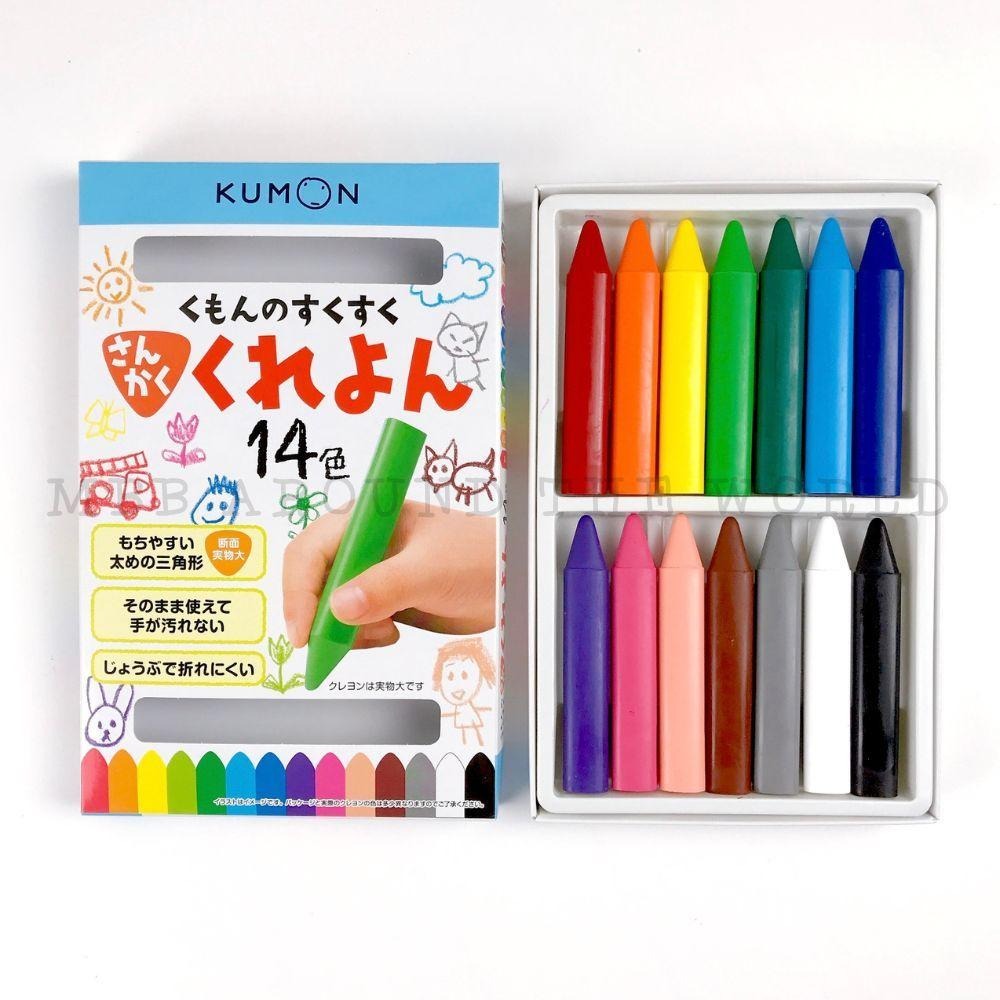 [MBB🇯🇵現貨附發票]日本 KUMON 功文 三角蠟筆 公文 公文式 大三角蠟筆 幼兒蠟筆 粗蠟筆-細節圖2