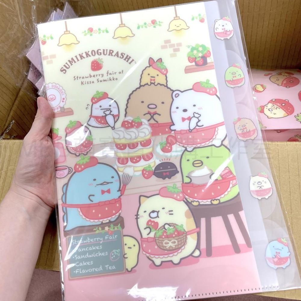 [MBB🇹🇼現貨附發票]台灣 角落生物 5入L型書夾 F SGDA30 角落小夥伴 L夾 5層L夾 資料夾 分類資料夾-細節圖4