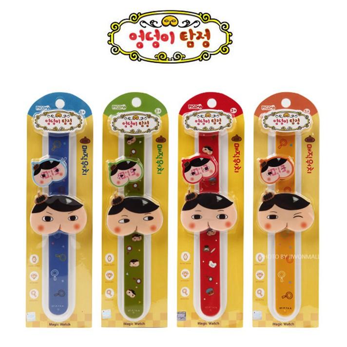 [MBB🇰🇷現貨附發票]韓國 屁屁偵探手錶 啪啪錶帶 魔術手錶 兒童手錶 電子錶 卷卷錶-細節圖3