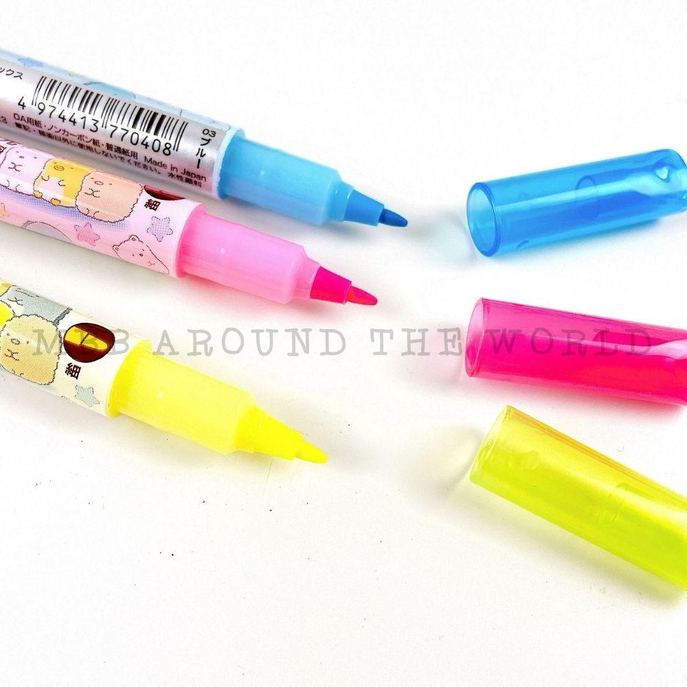 [MBB🇯🇵現貨附發票]日本 UNI PROPUS WINDOW 角落生物雙頭螢光筆 三色任選 透明視窗-細節圖5