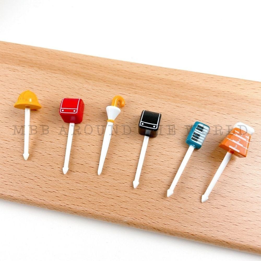 [MBB🇯🇵現貨附發票]日本 造型水果叉 便當牙籤 造型牙籤 食物裝飾牙籤 點心叉-細節圖3