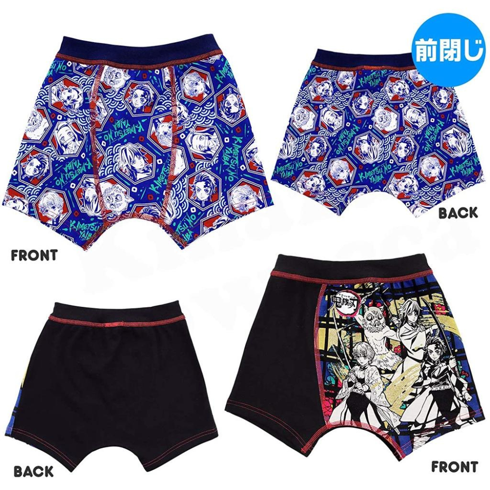[MBB🇯🇵現貨附發票]日本 BANDAI鬼滅之刃兒童全封式四角褲 內褲 無開襠 四角內褲-細節圖3
