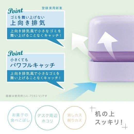 [MBB🇯🇵現貨附發票]日本SONIC輕巧桌面迷你吸塵器 LV-4641 方形 桌上型吸塵器 UL-7592-細節圖3