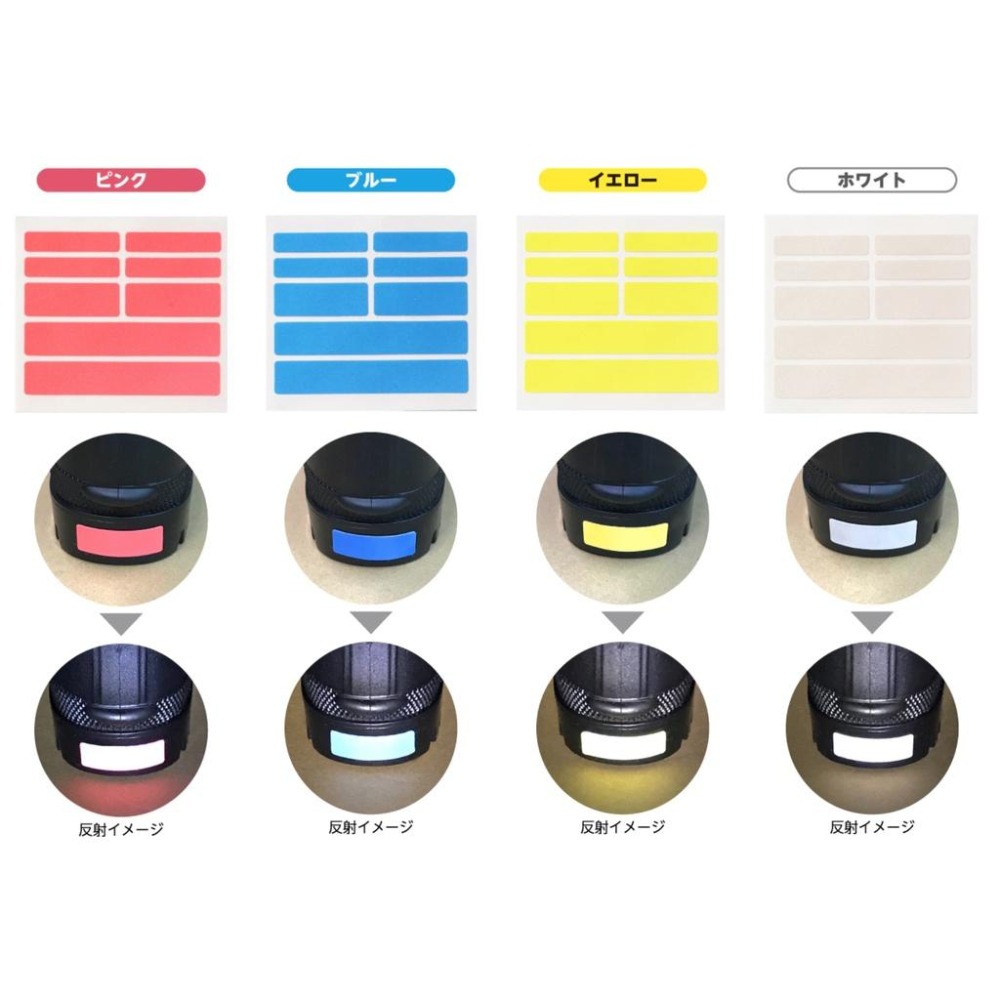 [MBB🇯🇵現貨開發票]日本 KAWAGUCHI 新款反光標籤貼 螢光色 反光條 反光貼 綜合尺寸 反射貼紙 姓名貼-細節圖9