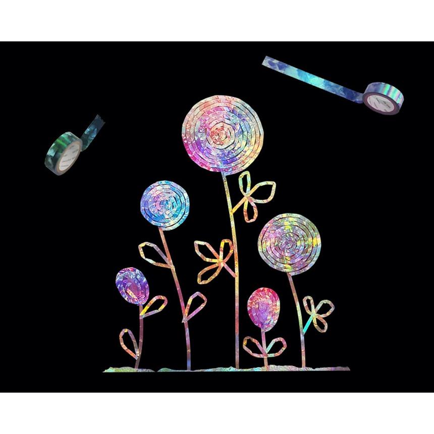 [MBB🇰🇷現貨附發票]韓國 Sinwoo 彩虹膜金屬感紙膠帶著色組12色 24卷紙膠帶 拼貼畫 炫彩 鐳射 炫彩紙膠帶-細節圖6