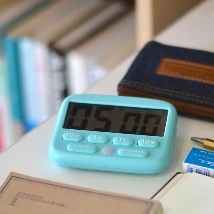 [MBB🇯🇵現貨附發票]日本 SONIC 專注力訓練電子計時器 時鐘 碼錶 倒數計時器 可靜音 斜面 LV-3051-細節圖7