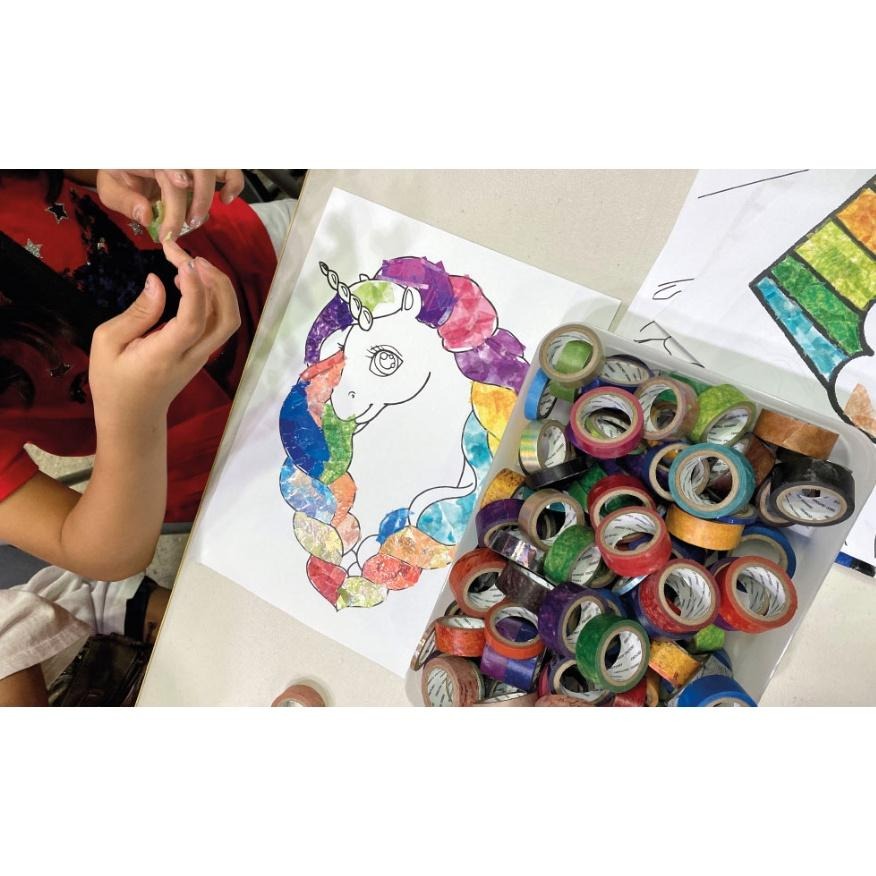 [MBB🇰🇷現貨附發票]韓國 Sinwoo 藝術紙膠帶著色組12色 紙膠帶 拼貼畫 馬賽克-細節圖7