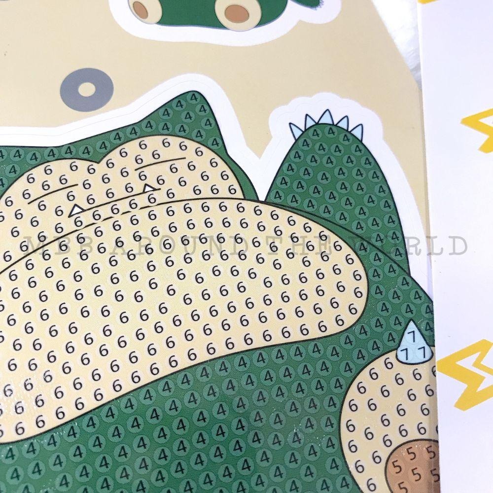 [MBB🇰🇷現貨附發票]韓國 寶可夢DIY鑽石貼套裝 寶石貼 鑽石貼畫組 一包兩張入-細節圖8