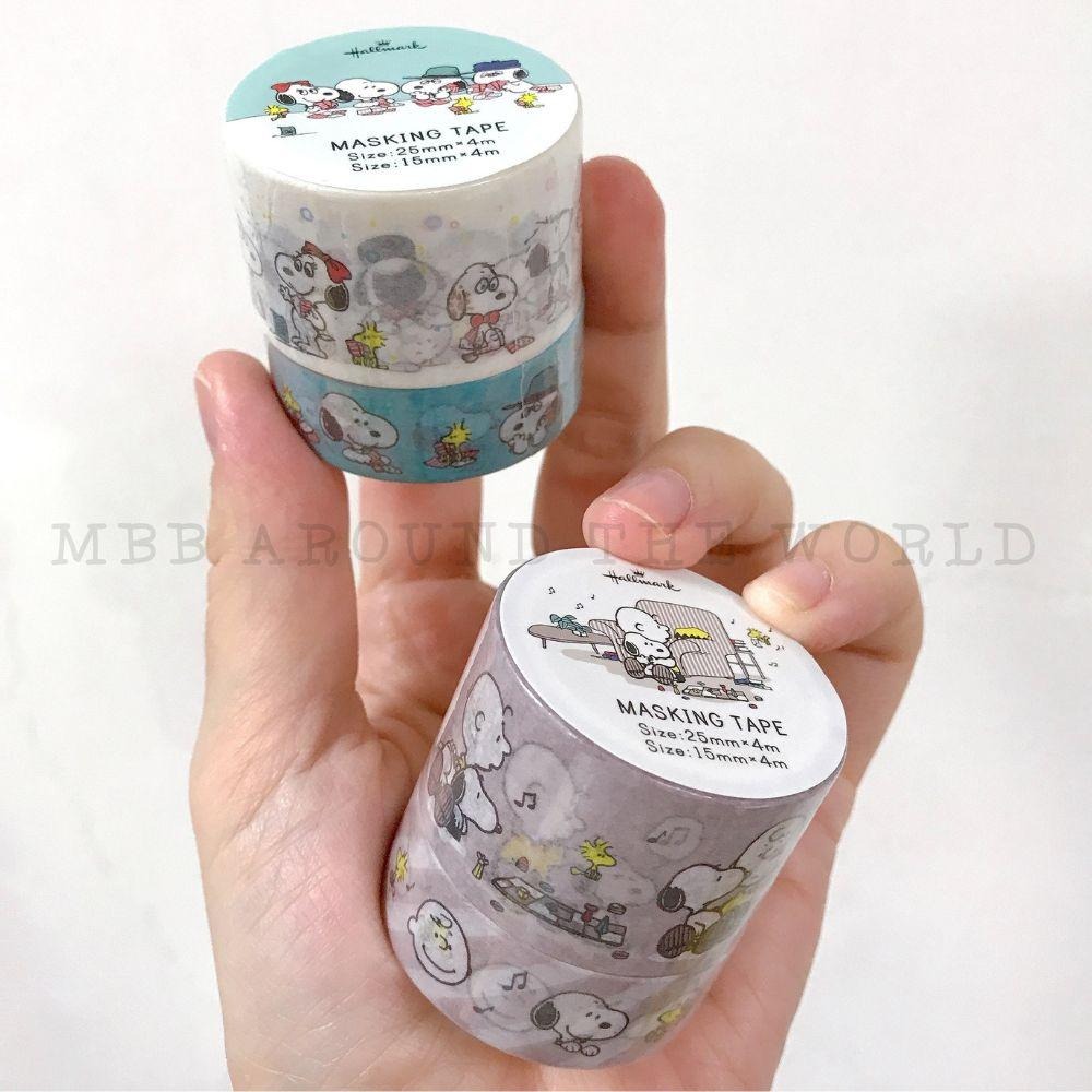 [MBB🇯🇵現貨附發票]日本Hallmark SNOOPY PEACEFUL HOURS雙捲和紙膠帶套組 史努比紙膠帶-細節圖4