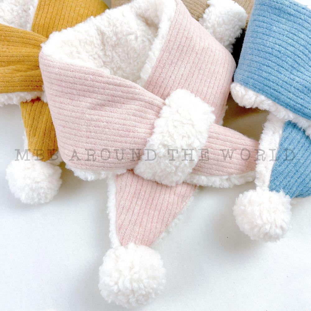 [MBB🇰🇷現貨附發票]韓國 MangoTango 雲朵柔軟毛球圍巾 兒童圍巾-細節圖2
