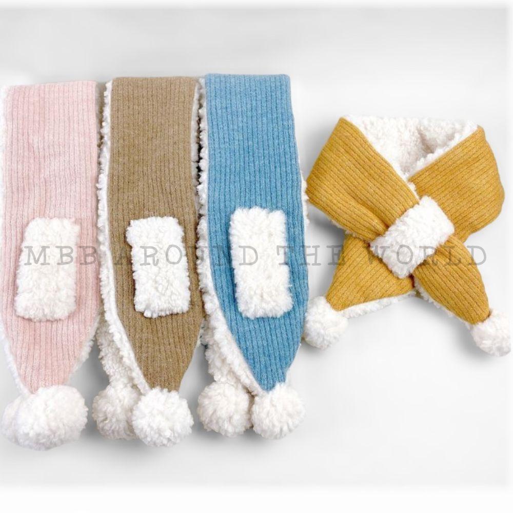 [MBB🇰🇷現貨附發票]韓國 MangoTango 雲朵柔軟毛球圍巾 兒童圍巾-細節圖5