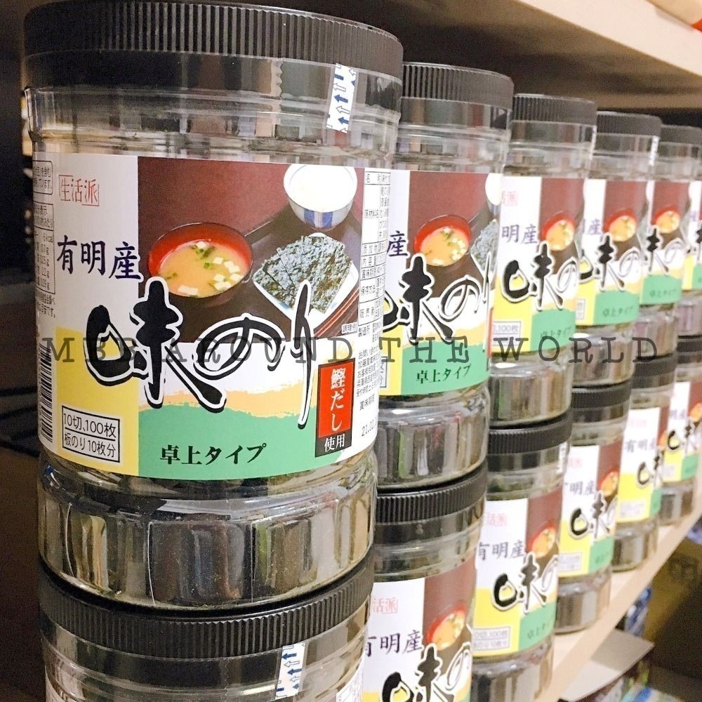 日本KANPY 有明産 海苔 卓上のり 10切80枚入 海苔 飯糰 有名產 包飯海苔-細節圖7