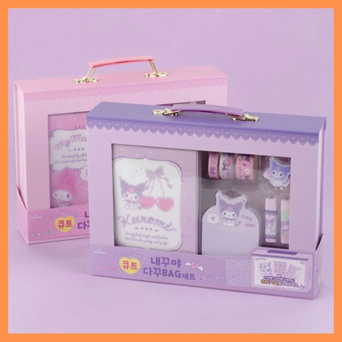[MBB🇰🇷現貨附發票]韓國 美樂蒂 庫洛米 手帳禮盒組 貼紙 印章 生日禮物