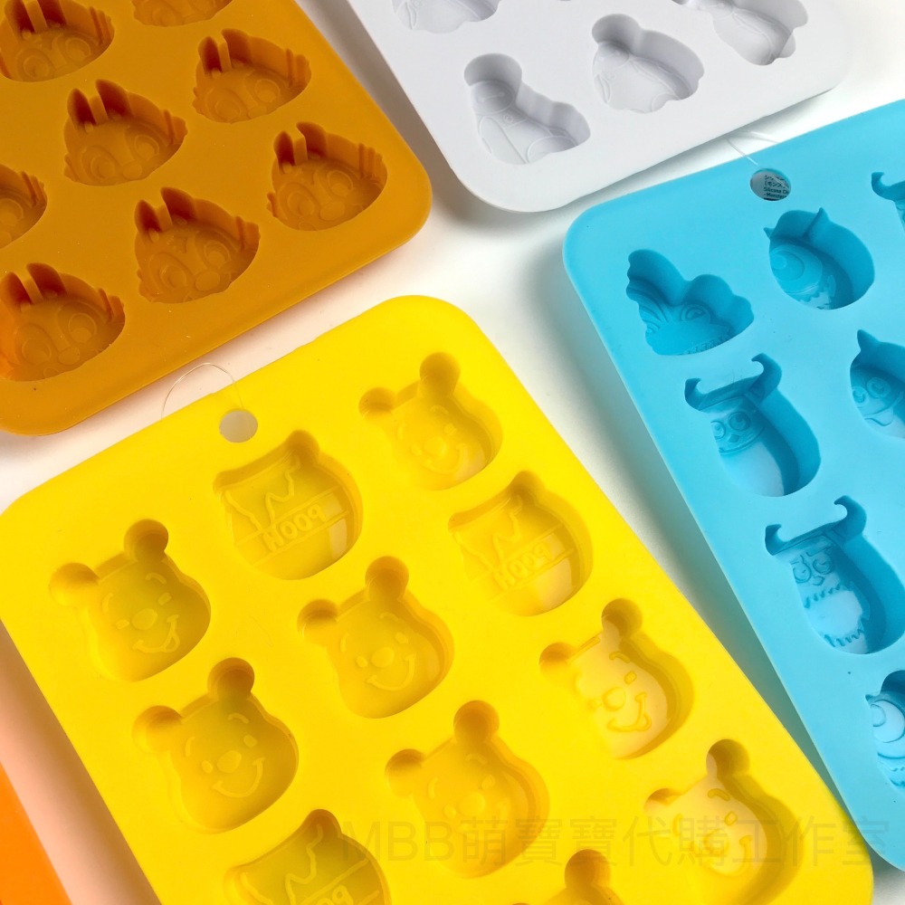[MBB🇯🇵現貨附發票]日本 DAISO 大創 矽膠巧克力模具 冰塊盒 滴膠模 果凍盒 迪士尼 維尼 米奇 奇奇蒂蒂-細節圖4