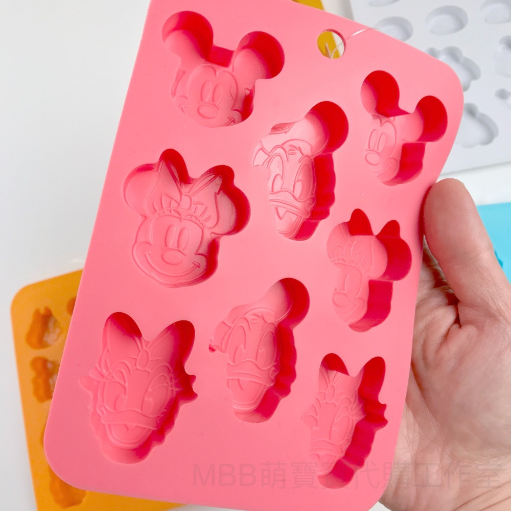[MBB🇯🇵現貨附發票]日本 DAISO 大創 矽膠巧克力模具 冰塊盒 滴膠模 果凍盒 迪士尼 維尼 米奇 奇奇蒂蒂-細節圖5