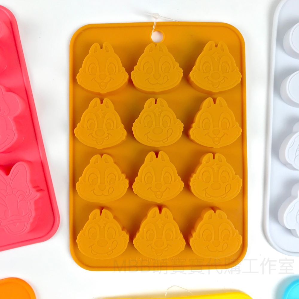 [MBB🇯🇵現貨附發票]日本 DAISO 大創 矽膠巧克力模具 冰塊盒 滴膠模 果凍盒 迪士尼 維尼 米奇 奇奇蒂蒂-細節圖9