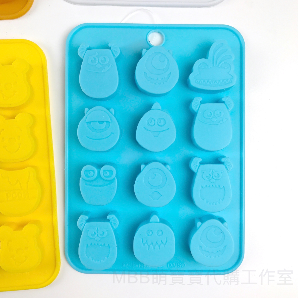 [MBB🇯🇵現貨附發票]日本 DAISO 大創 矽膠巧克力模具 冰塊盒 滴膠模 果凍盒 迪士尼 維尼 米奇 奇奇蒂蒂-細節圖11