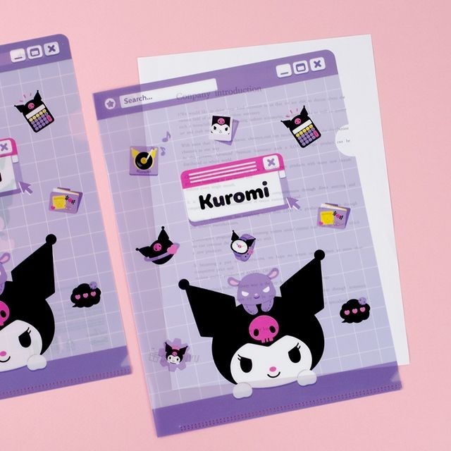 [MBB🇰🇷現貨附發票]韓國 三麗鷗 A4資料夾 L夾 文件夾 庫洛米 美樂蒂 大耳茍 帕恰狗-細節圖3