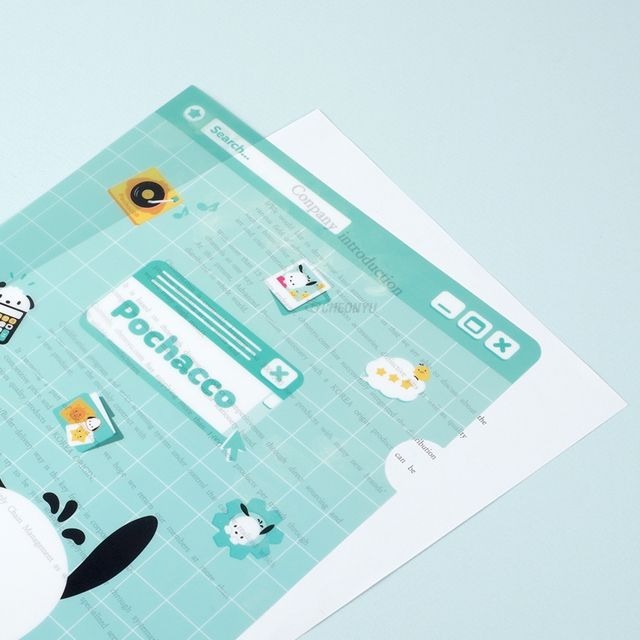 [MBB🇰🇷現貨附發票]韓國 三麗鷗 A4資料夾 L夾 文件夾 庫洛米 美樂蒂 大耳茍 帕恰狗-細節圖8