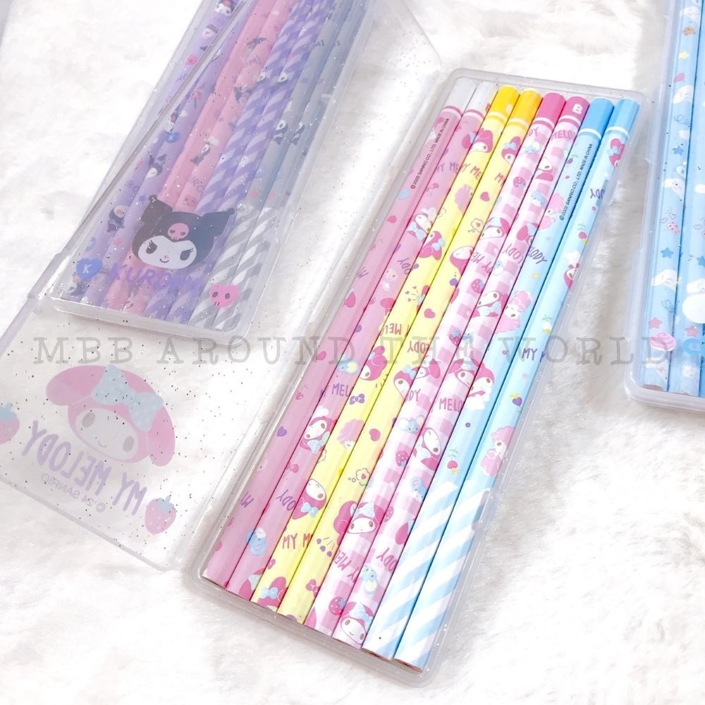 [MBB🇰🇷現貨附發票]韓國 三麗鷗 8入鉛筆收納盒組 庫洛米 美樂蒂 大耳狗 文具組-細節圖4