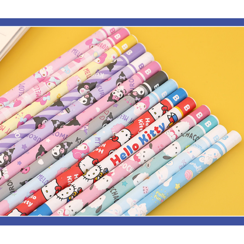 [MBB🇰🇷現貨附發票]韓國 三麗鷗 8入鉛筆收納盒組 庫洛米 美樂蒂 大耳狗 文具組-細節圖9