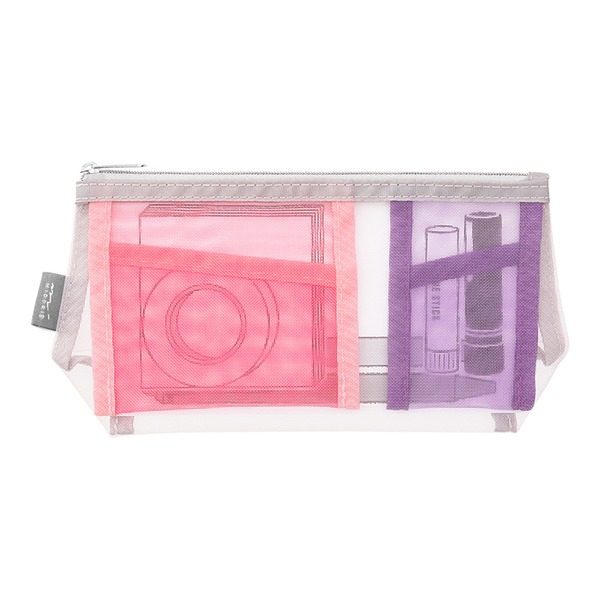 [MBB🇯🇵現貨附發票]日本 MIDORI 網眼分隔寬底收納袋 筆袋 化妝包 文具收納 整理袋-規格圖8