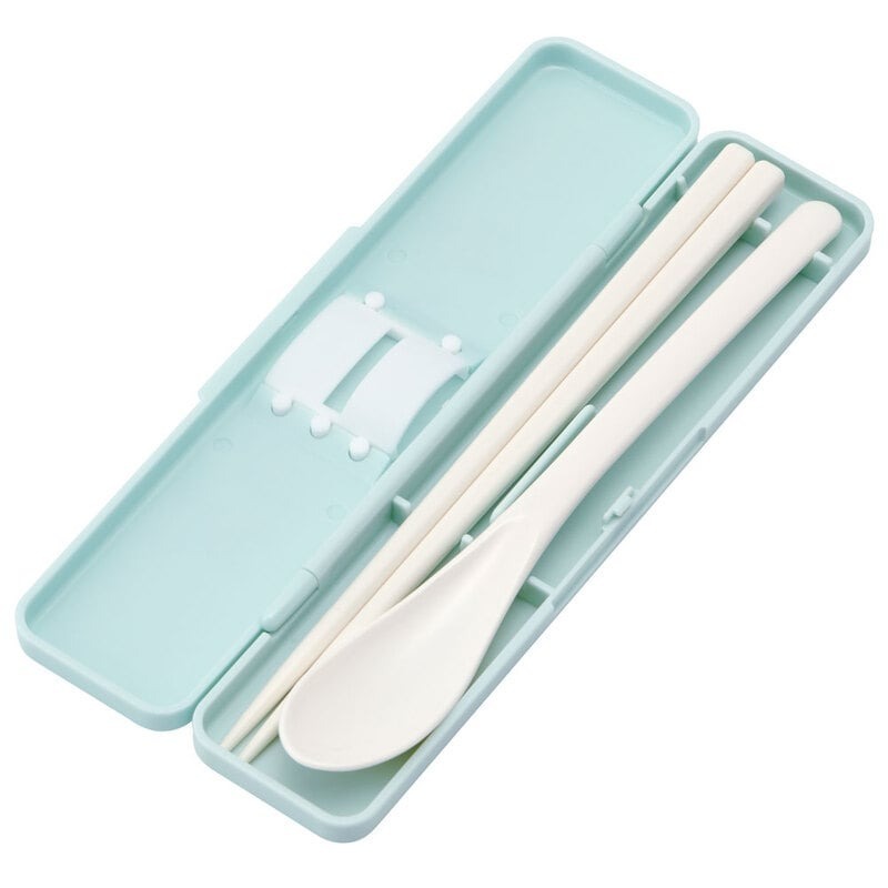 [MBB🇯🇵現貨附發票]日本SKATER抗菌無聲環保餐具 CCS3SAAG 靜音 湯匙筷子收納盒 庫洛米 寶可夢-細節圖8