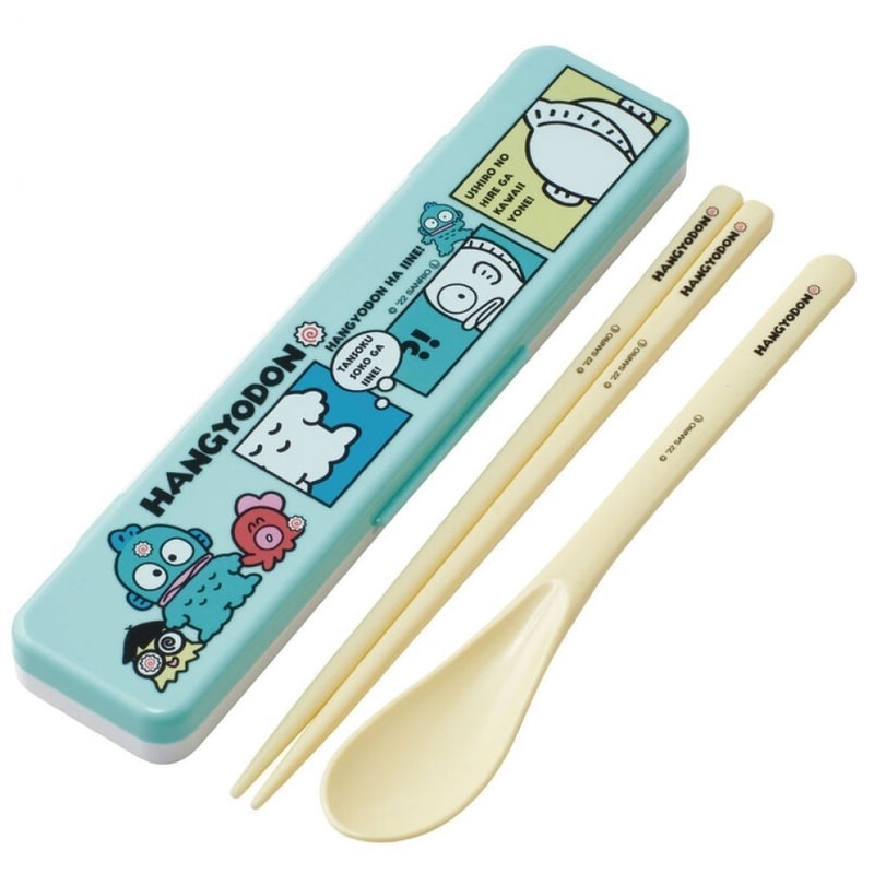 [MBB🇯🇵現貨附發票]日本SKATER抗菌無聲環保餐具 CCS3SAAG 靜音 湯匙筷子收納盒 庫洛米 寶可夢-規格圖8