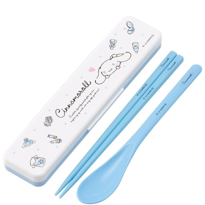 [MBB🇯🇵現貨附發票]日本SKATER抗菌無聲環保餐具 CCS3SAAG 靜音 湯匙筷子收納盒 庫洛米 寶可夢-規格圖8