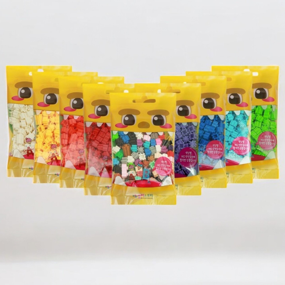 [MBB🇰🇷現貨附發票]韓國 COLOR STORY 10mm拼豆積木 補充包 免燙拼豆-細節圖3