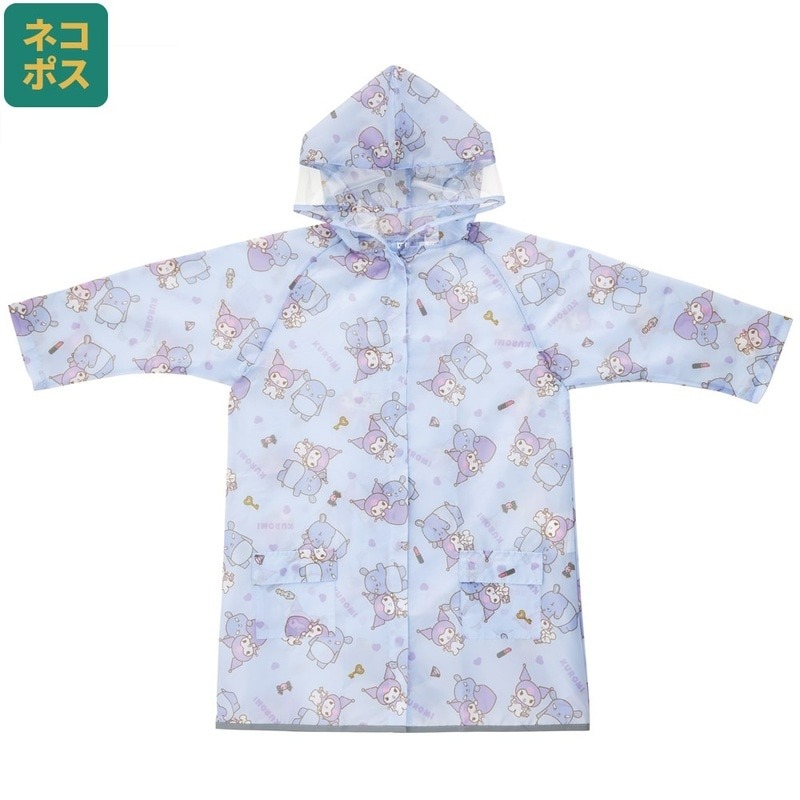 [MBB🇯🇵現貨附發票]日本 SKATER 庫洛米 排扣式 雨衣 兒童雨具 書包雨衣 RACO1M 三麗鷗-細節圖3