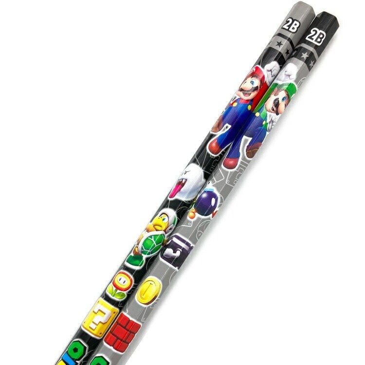 [MBB🇯🇵現貨附發票]日本三菱 UNI 超級瑪利歐兄弟六角2B鉛筆 馬力歐-細節圖2