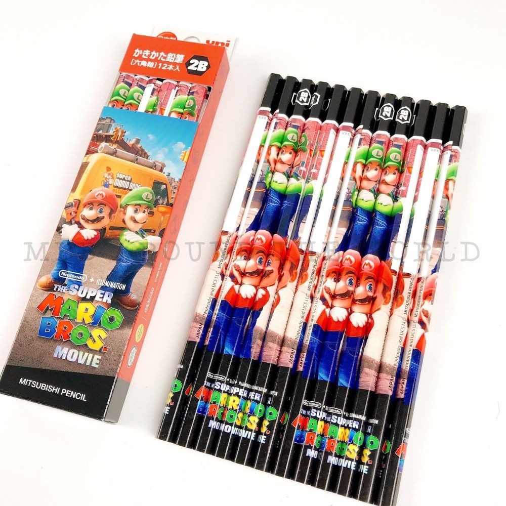 [MBB🇯🇵現貨附發票]日本三菱 UNI 超級瑪利歐兄弟六角2B鉛筆 馬力歐-細節圖5