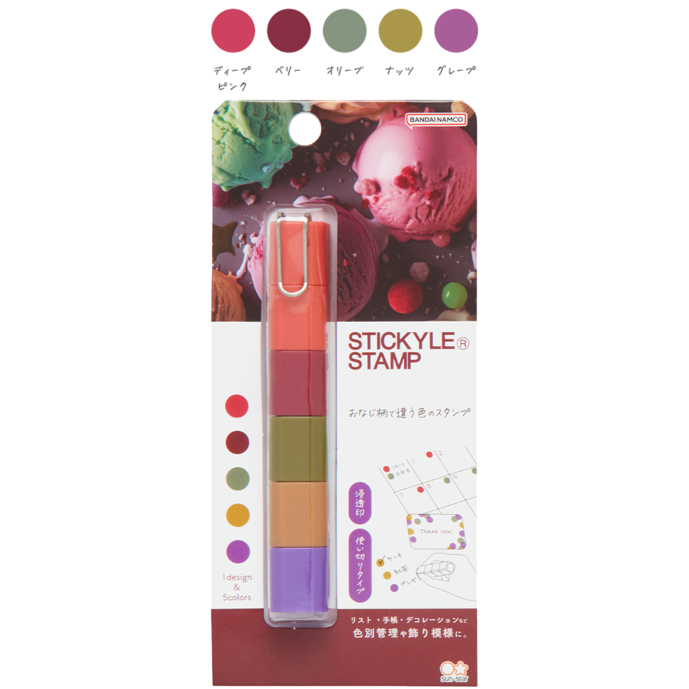 [MBB🇯🇵現貨附發票]日本 SUN-STAR 疊疊樂浸透印章筆 點點印章 自來印章 手帳-規格圖7