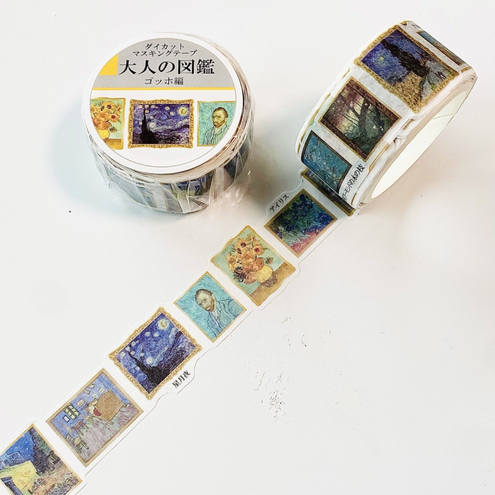 [MBB🇯🇵現貨附發票]日本KAMIO 大人的圖鑑 20mm 和紙膠帶 紙膠帶 大人の図鑑 美紋膠帶-細節圖4