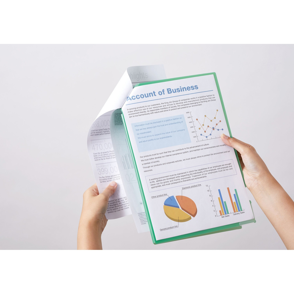 [MBB🇯🇵現貨附發票]日本 KING JIM NANAMEKURI 三角扣L型資料夾 L夾 角夾 文件夾-細節圖2