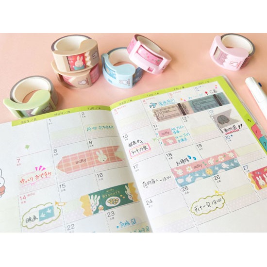 [MBB🇯🇵現貨附發票]日本 KUTSUWA Rib bon bon Miffy Snoopy 紙膠帶切割組 限定-細節圖4