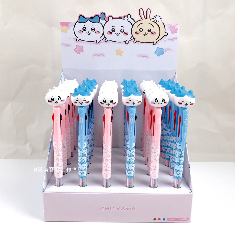 [MBB🇰🇷現貨附發票]韓國 吉伊卡哇 0.7三色原子筆 自動 原子筆 圓珠筆 CHIIKAWA 小八貓-細節圖2