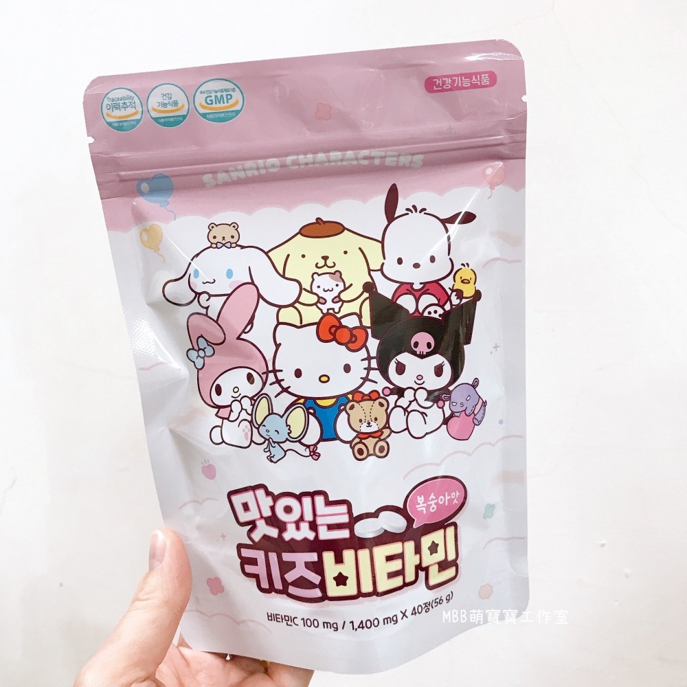 [MBB🇯🇵現貨附發票]韓國 ATEX 三麗鷗 維他命C片 維他命糖 56g 40顆入-細節圖2