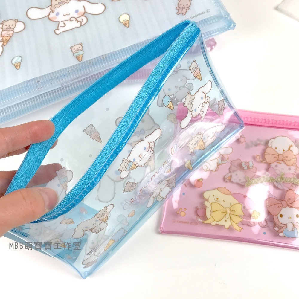 日本 三麗鷗 網眼資料袋 小物收納袋 PVC 文件袋 大耳狗 庫洛米 美樂蒂 KITTY-細節圖6