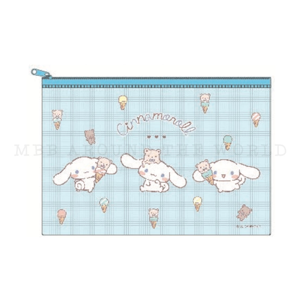 日本 三麗鷗 網眼資料袋 小物收納袋 PVC 文件袋 大耳狗 庫洛米 美樂蒂 KITTY-規格圖6