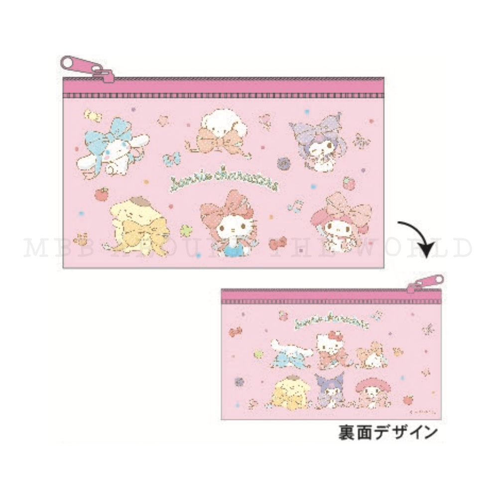 日本 三麗鷗 網眼資料袋 小物收納袋 PVC 文件袋 大耳狗 庫洛米 美樂蒂 KITTY-規格圖6