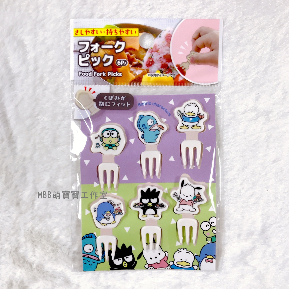[MBB🇯🇵現貨附發票]日本 Sanrio 三麗鷗造型食物叉 水果叉 小叉子 點心叉-細節圖2