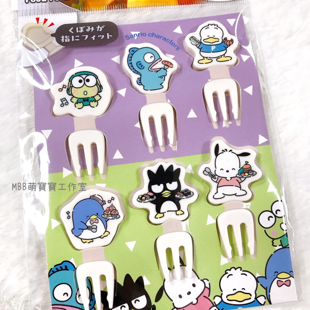 [MBB🇯🇵現貨附發票]日本 Sanrio 三麗鷗造型食物叉 水果叉 小叉子 點心叉-細節圖3