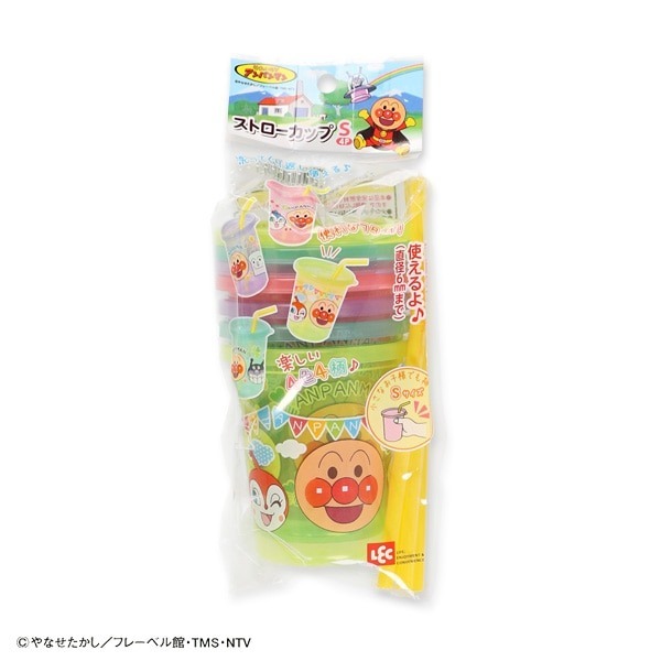 [MBB🇯🇵現貨附發票]日本 麵包超人 4入吸管杯S 4P 學習杯 水杯 180ml-細節圖5