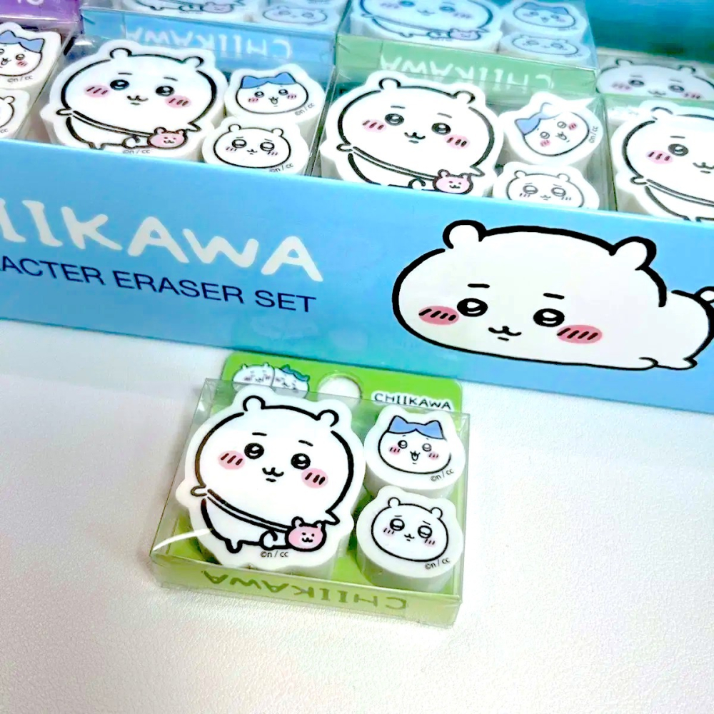 [MBB🇰🇷現貨附發票]韓國 吉伊卡哇 造型橡皮擦3入組  Chiikawa-細節圖2
