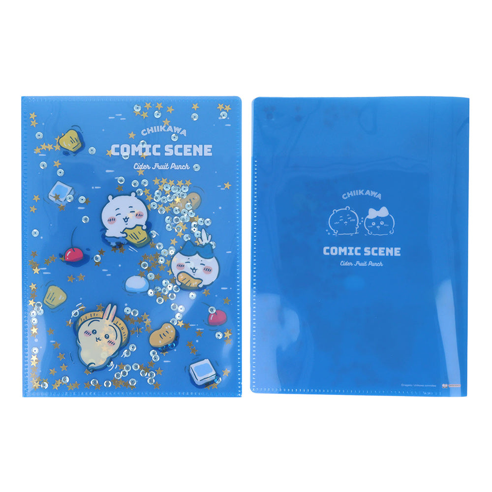 [MBB🇯🇵現貨附發票]日本 吉伊卡哇 A5亮片文件夾 閃片文件夾 雙開文件夾 L夾 資料夾-細節圖2