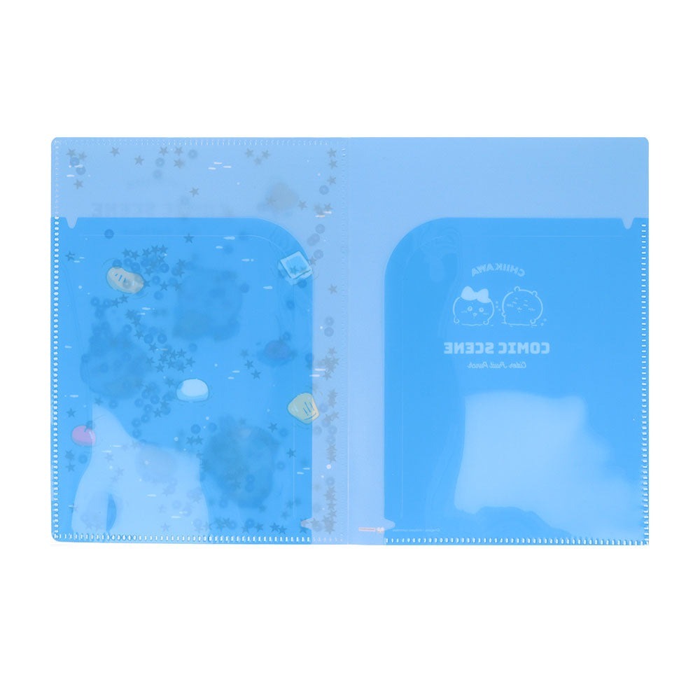 [MBB🇯🇵現貨附發票]日本 吉伊卡哇 A5亮片文件夾 閃片文件夾 雙開文件夾 L夾 資料夾-細節圖3