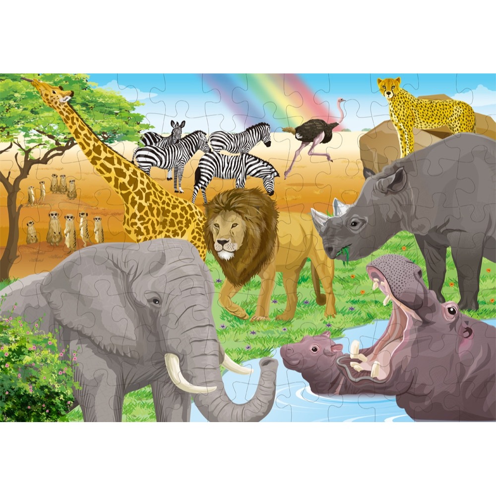 [MBB🇯🇵現貨附發票]日本Kumon益智拼圖STEP5大自然動物 兒童拼圖 幼兒拼圖 54片 70片 88片-細節圖3