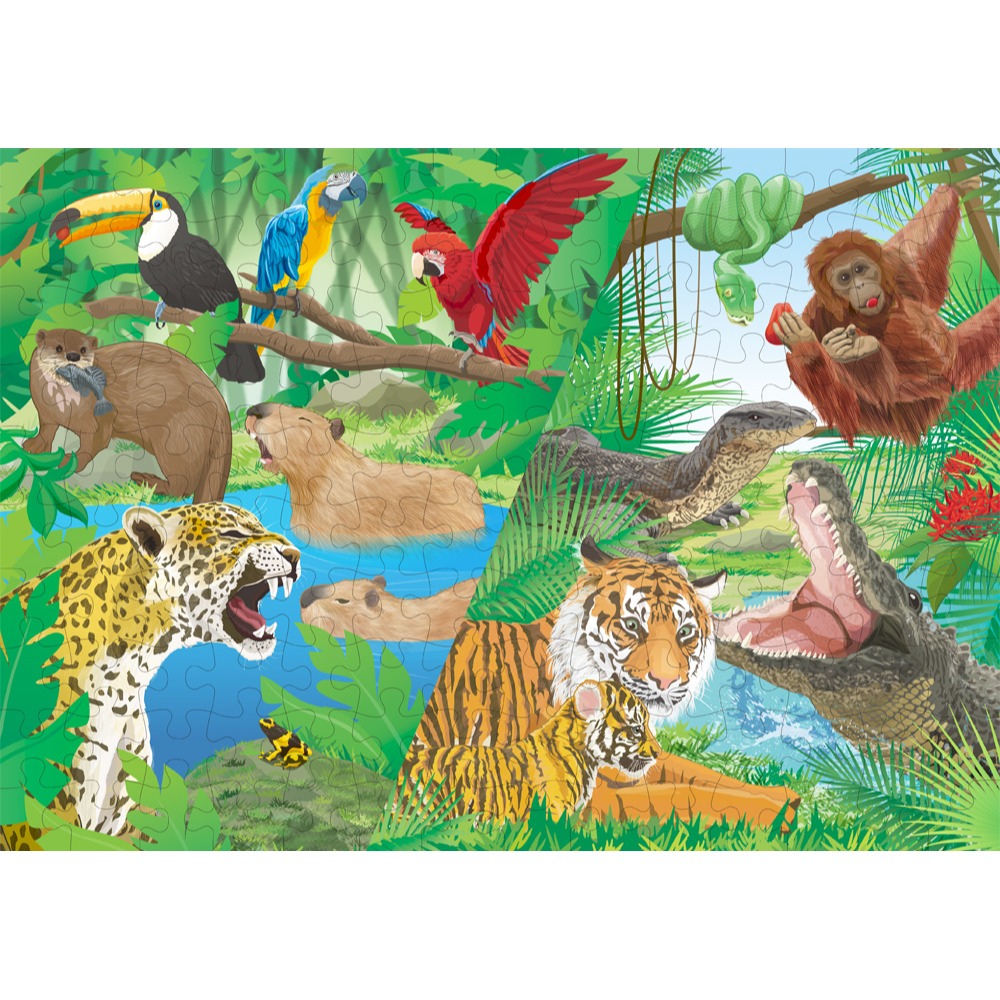 [MBB🇯🇵現貨附發票]日本Kumon益智拼圖STEP5大自然動物 兒童拼圖 幼兒拼圖 54片 70片 88片-細節圖5